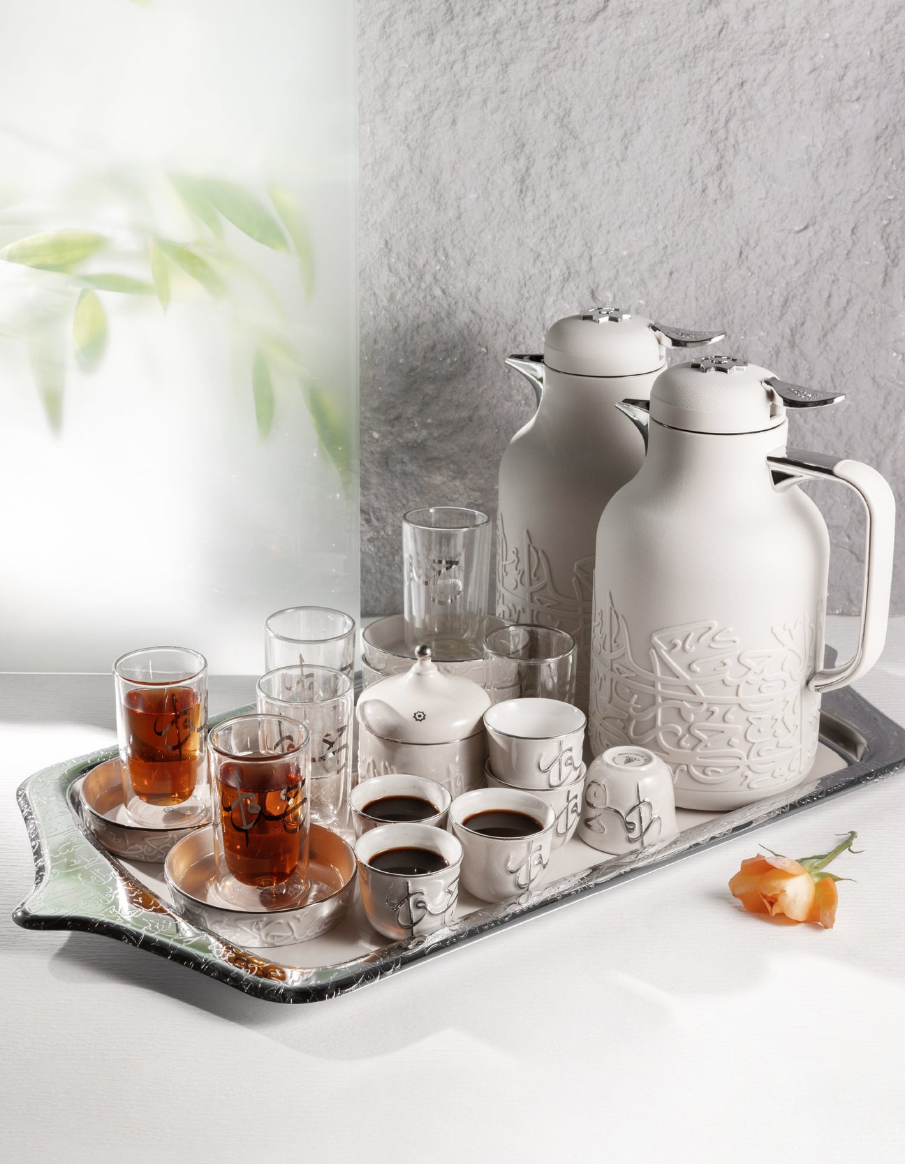 Jiwar in Beige & Silver