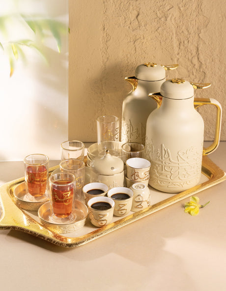 Jiwar in Ivory & Gold