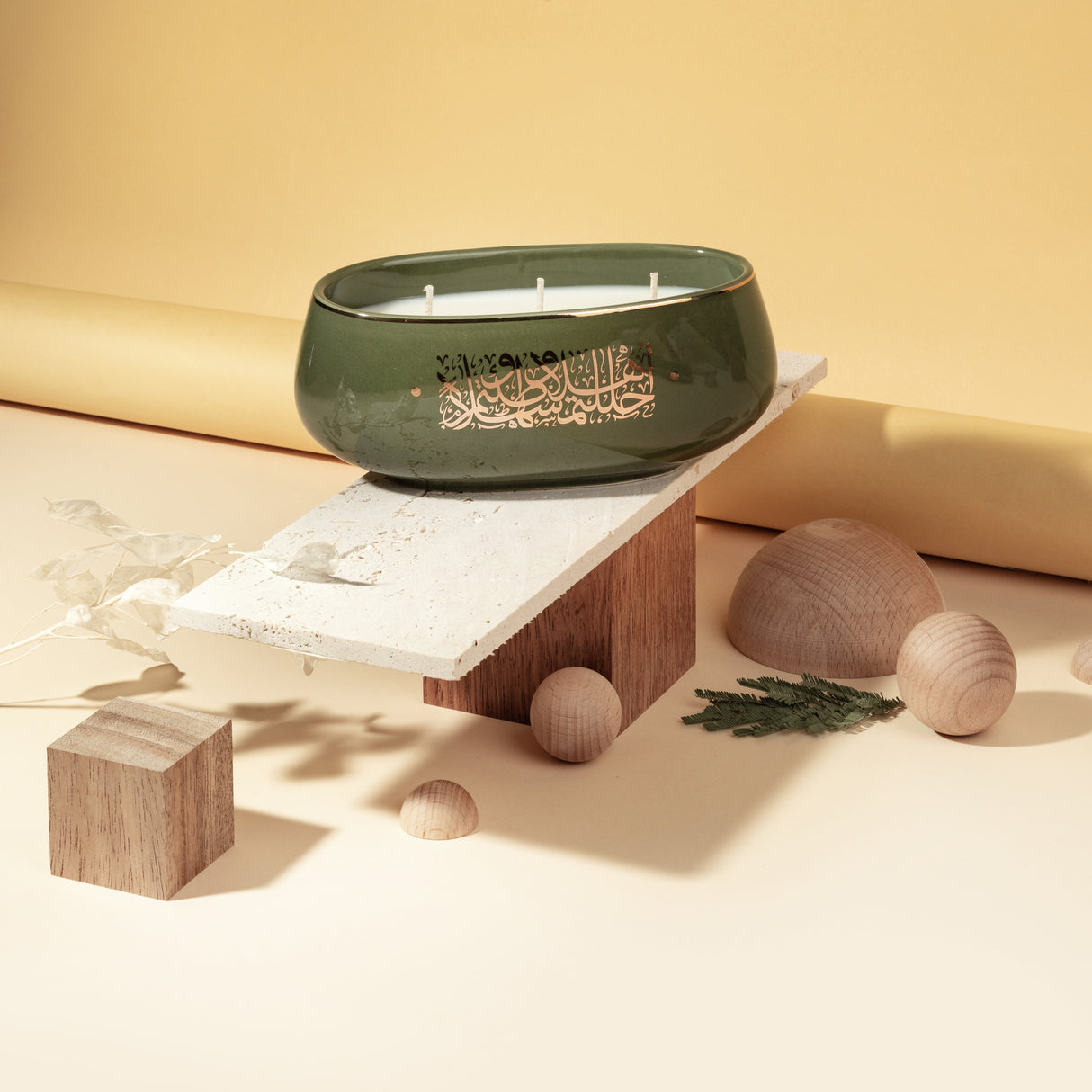 Diwan - Vela de 3 mechas - Toque de pachulí