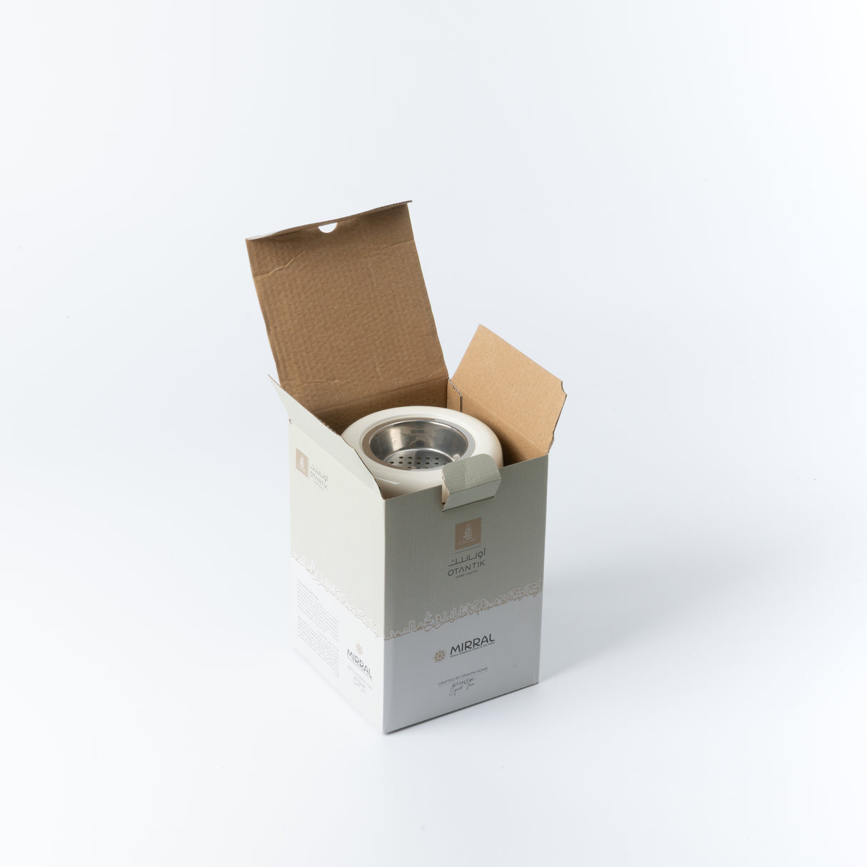 Mirral - Incense Burner - White & Silver