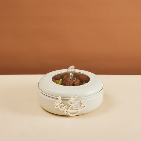 Luxury Diwan - Medium Buffet Server - Pearl & Silver