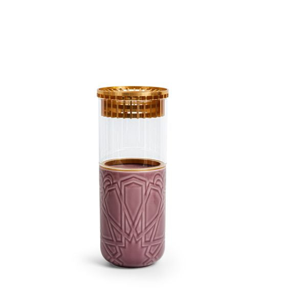 Luxury Majlis - Large Decorative Vase - Purple & Gold
