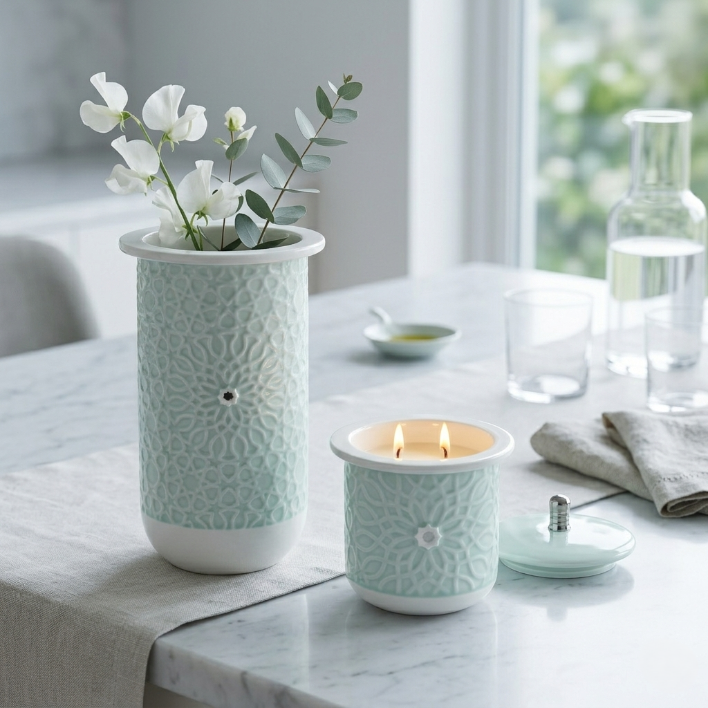 The Fresh Ambience Set – Teal & Silver