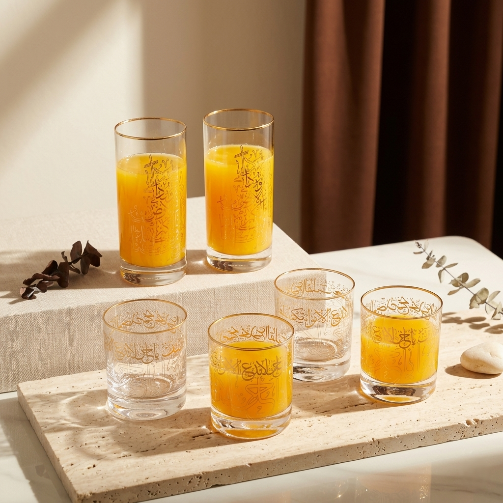 The Luxe Glassware Set – Gold