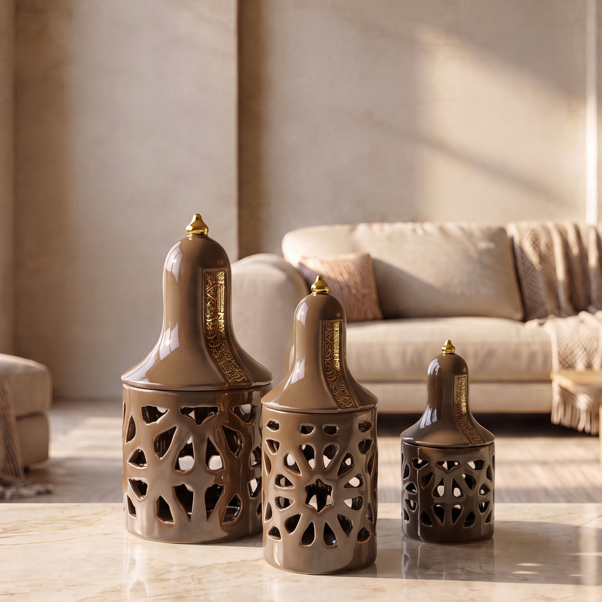 Bundle- The Ambient Glow Set – Brown & Gold