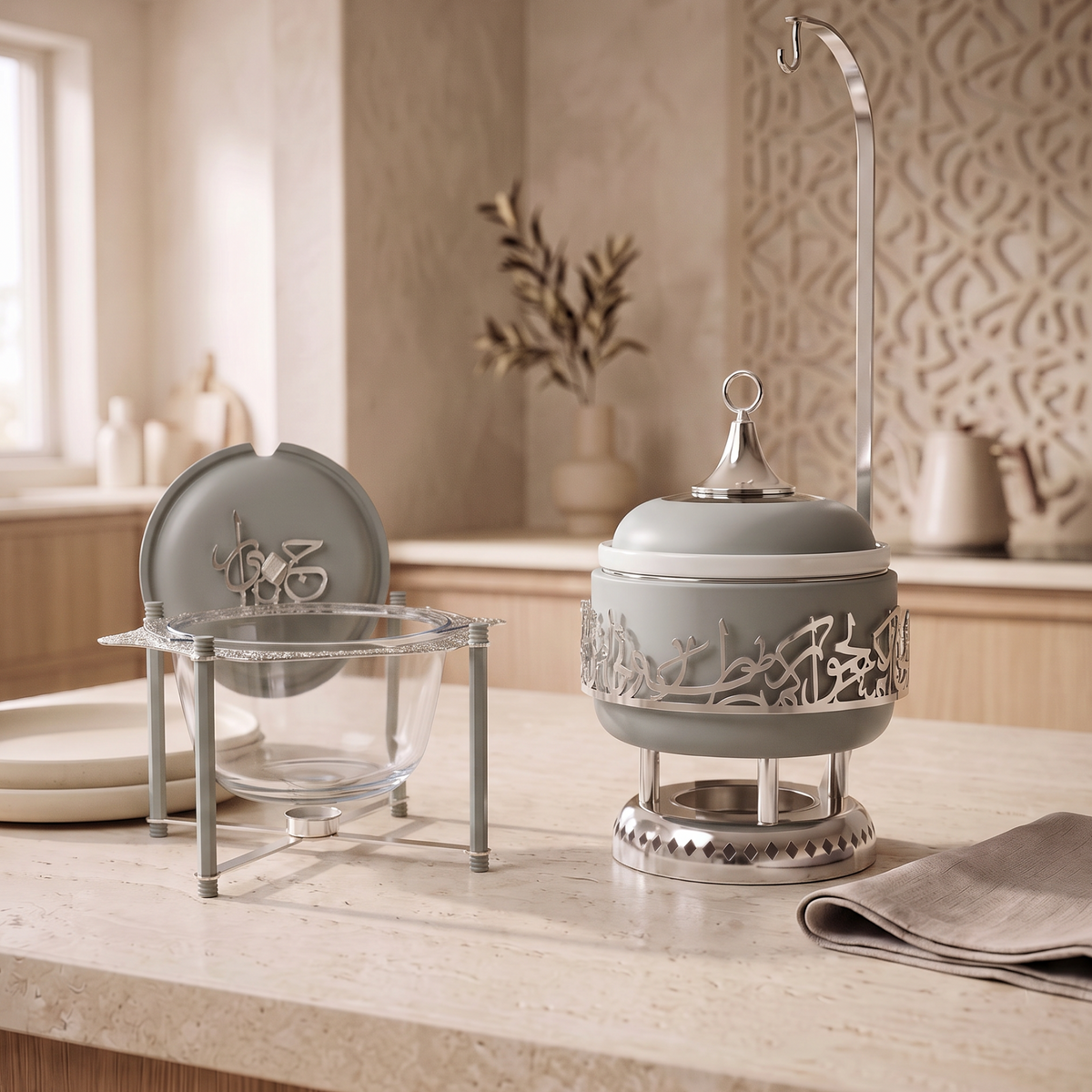 Bundle- Deluxe Hosting Buffet Set - Mint green & Silver