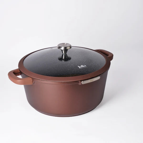 Julia Elite Mocha 8-Piece Nonstick Cookware Set – Mocha