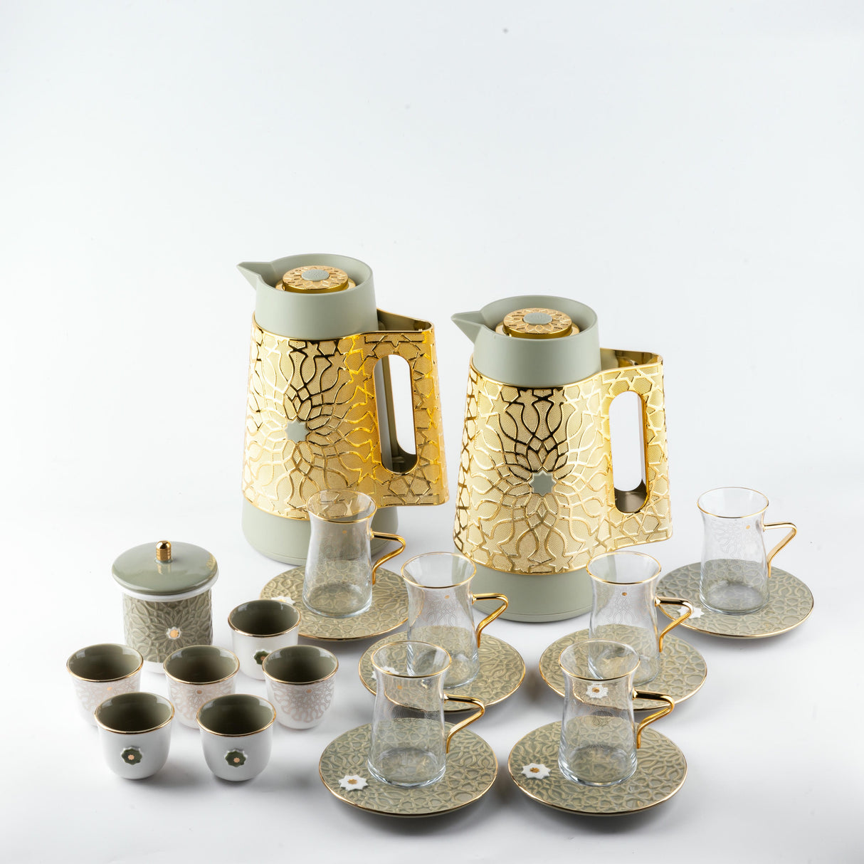 Asala - Ultimate Brew Deluxe Set(21-Pc) - Olive Green & Gold