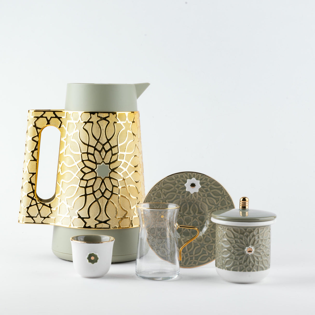 Asala - Ultimate Brew Deluxe Set(21-Pc) - Olive Green & Gold