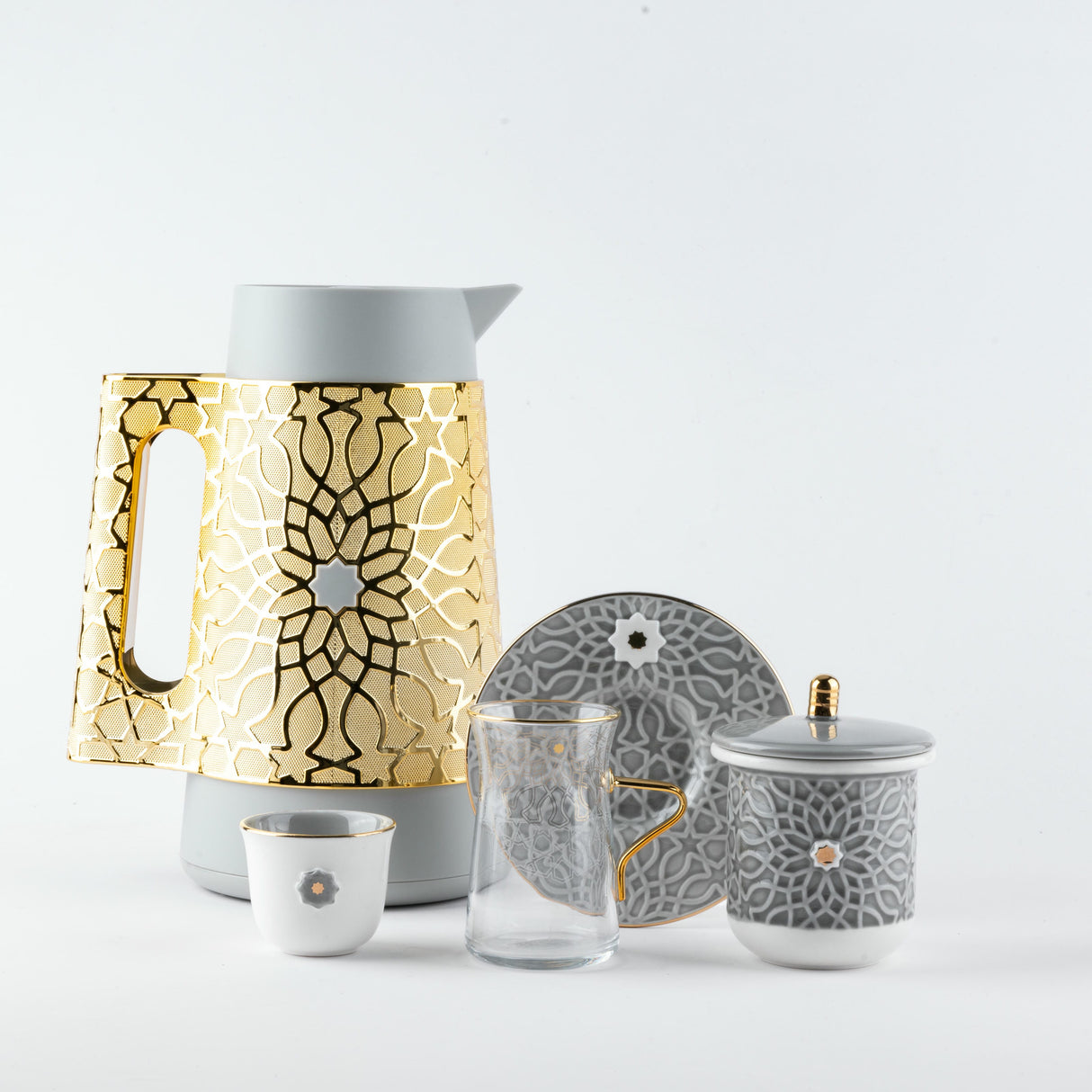 Asala - Ultimate Brew Deluxe Set (21-Pc) - Grey & Gold