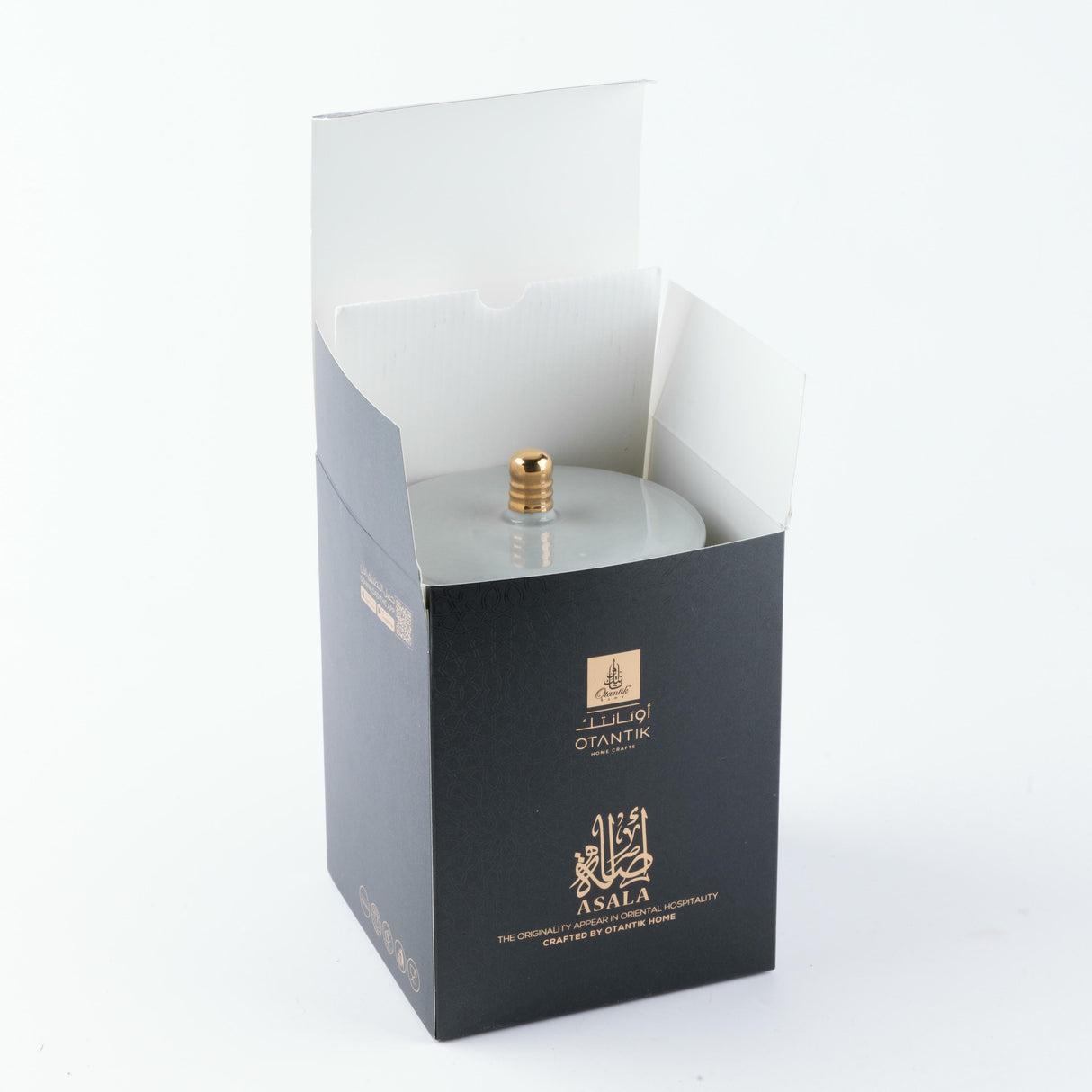 Asala - Large Candle| Wild Cedarberry - Grey & Gold