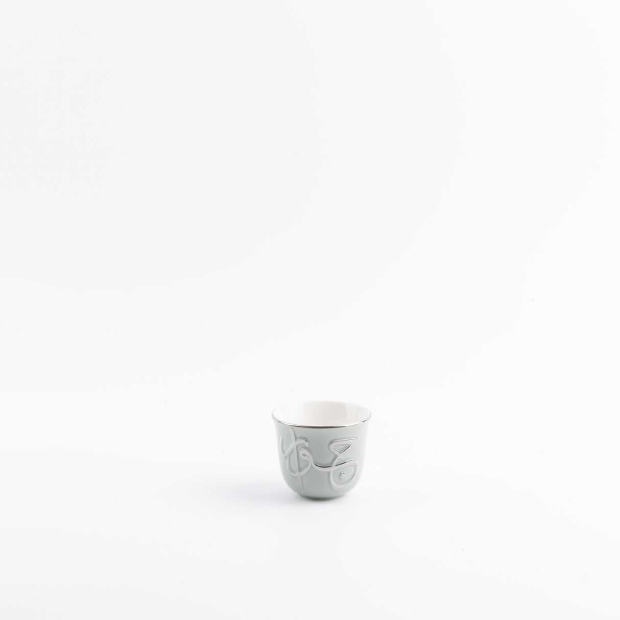 Jiwar - Tea Set (19-Pc) - Mint Green & Silver