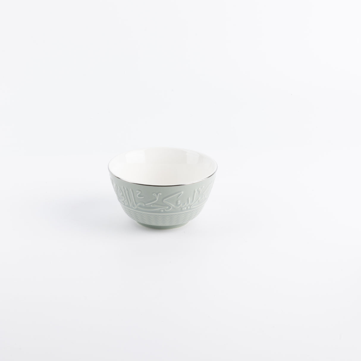 Jiwar - Dinner Set (18-Pc) - Mint Green & Silver