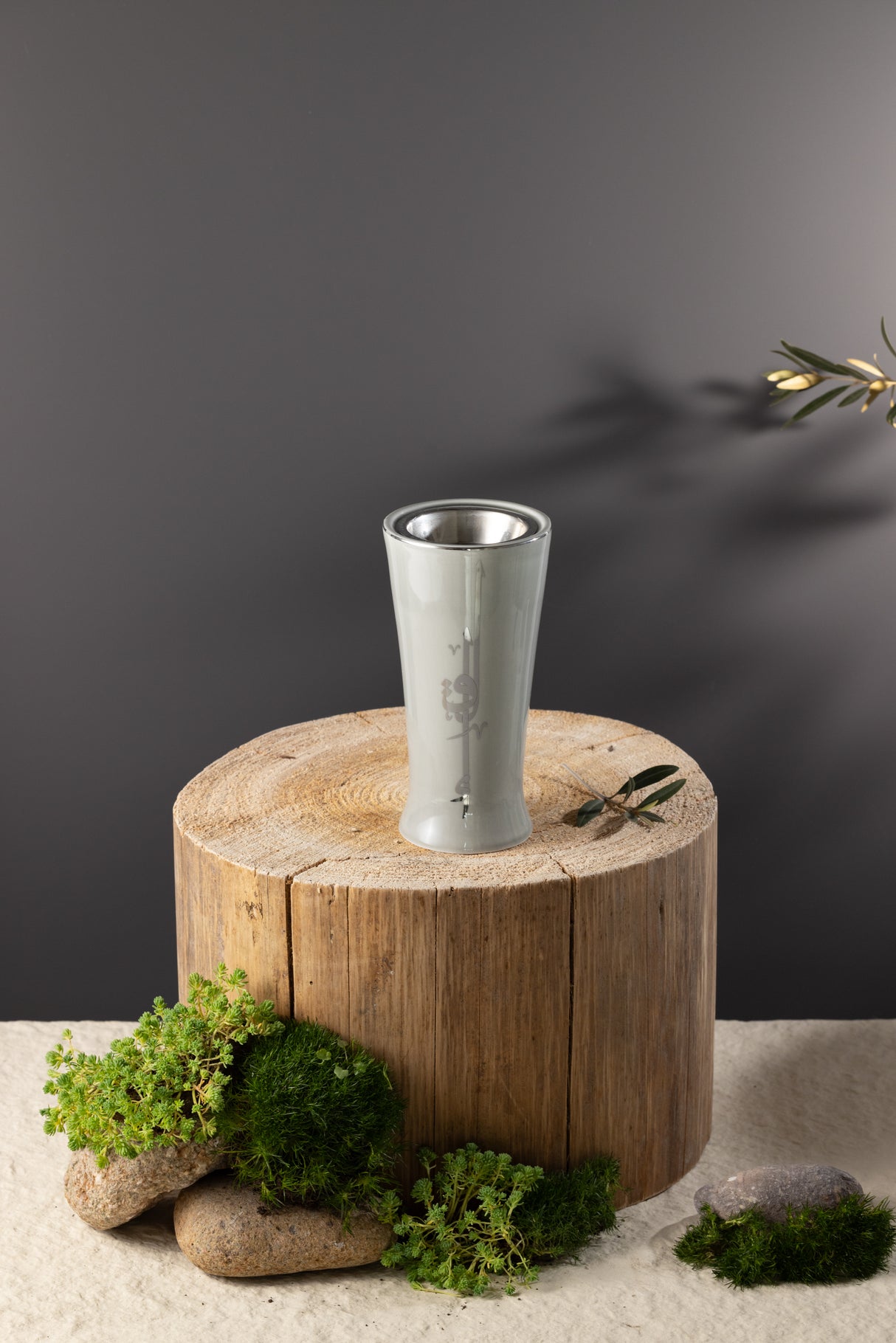 Liqa'a - Incense Burner - Grey & Silver