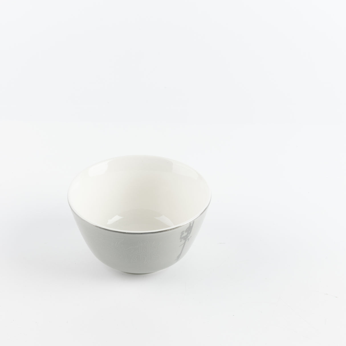 Liqa'a - Dinner Set (18-Pc) - Grey & Silver