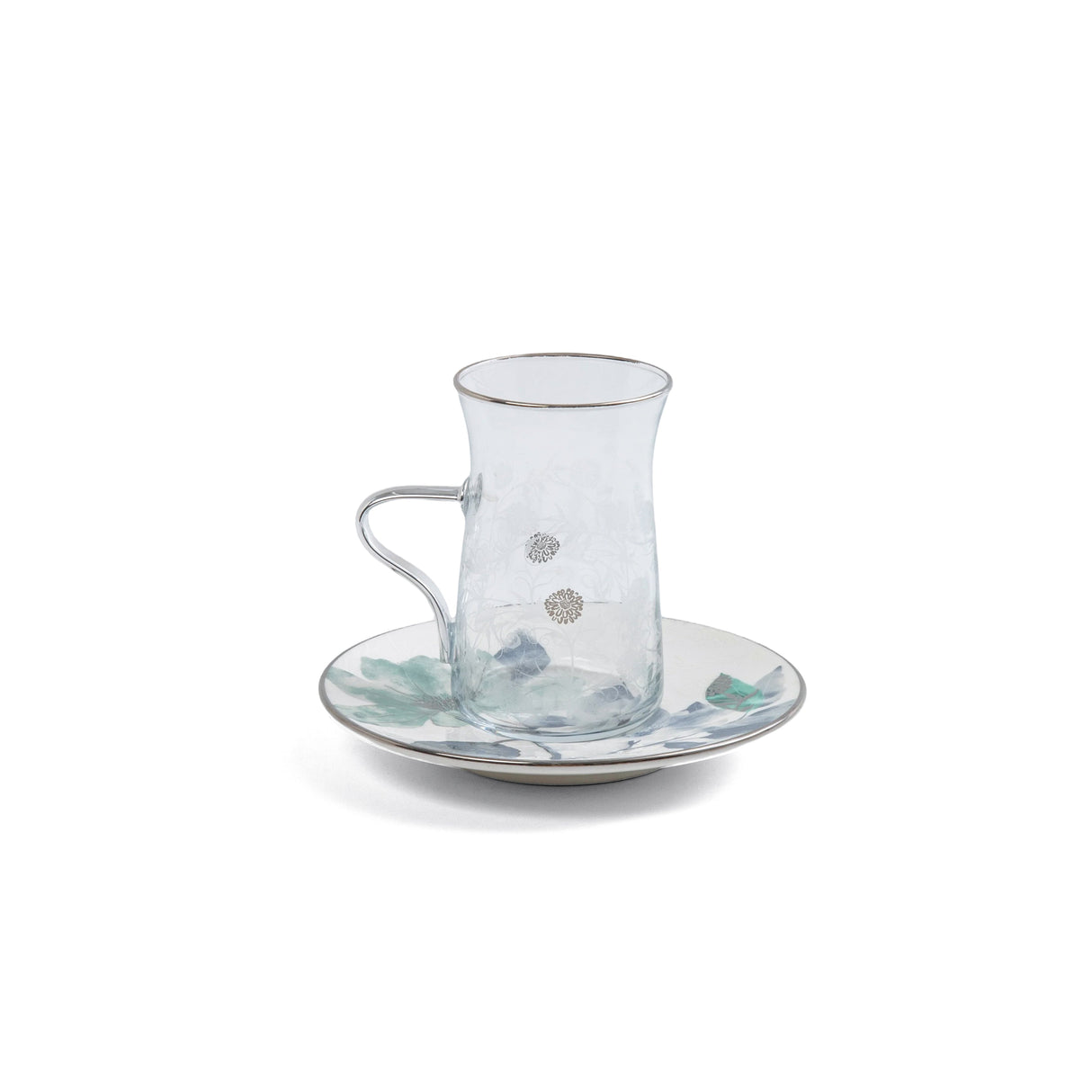 Marisella - Tea Set (13-Pc) - Blue & Silver