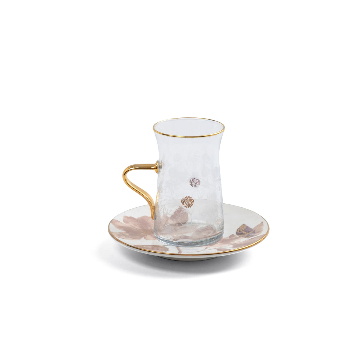 Marisella - Tea Set (13-Pc) - Pink & Gold