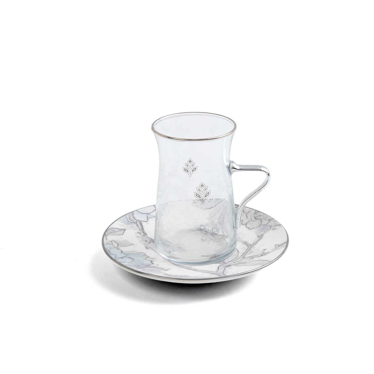 Khuzama - Tea Set (13-Pc) - Grey & Silver
