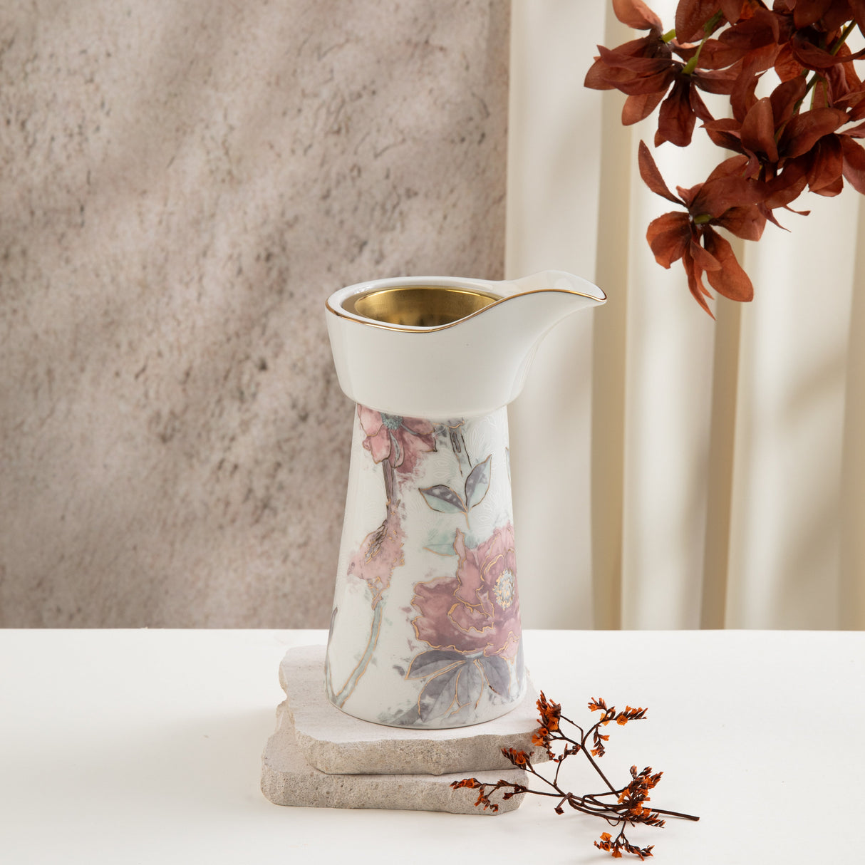 Khuzama - Incense Burner - Pink & Gold