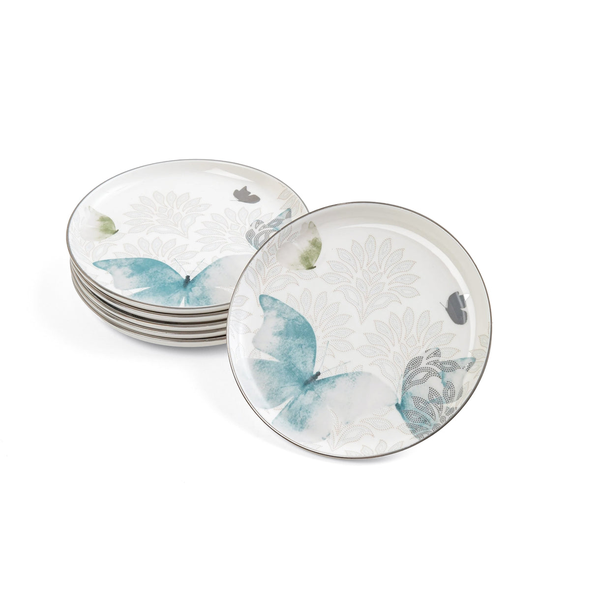 Veloura - Cake Set (9-Pc) - Blue & Silver