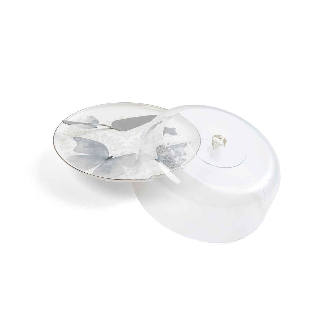 Veloura - Cake Set (9-Pc) - Grey & Silver