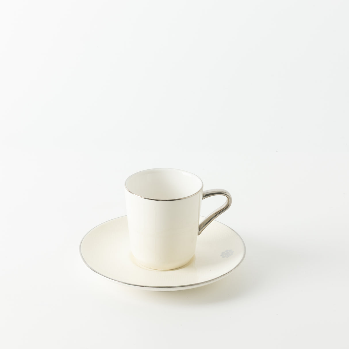 Mirral - Espresso/Turkish Coffee Set (12-Pc) - White & Silver
