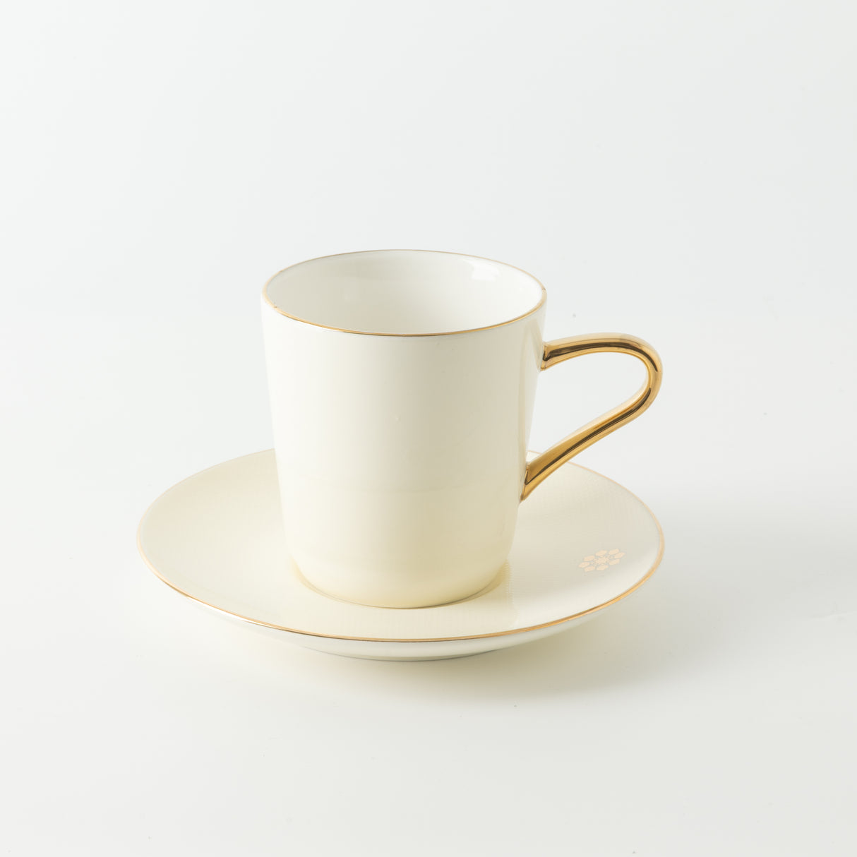 Mirral - Cappuccino Set (12-Pc) - White & Gold