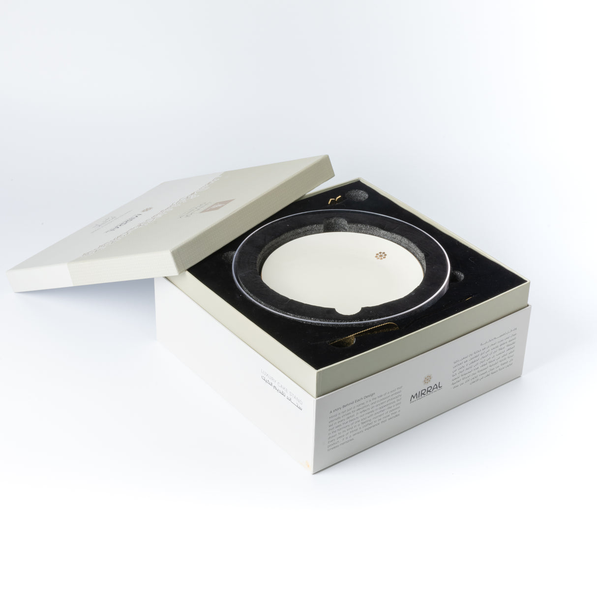 Mirral - Cake Set (9-Pc) - White & Gold