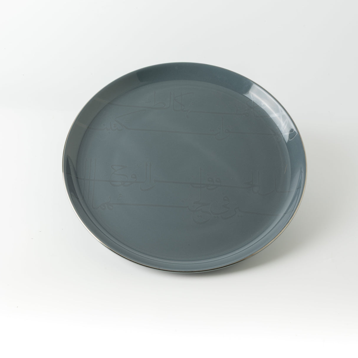 Mirral - Dinner Set (18-Pc) - Dark Blue & Silver