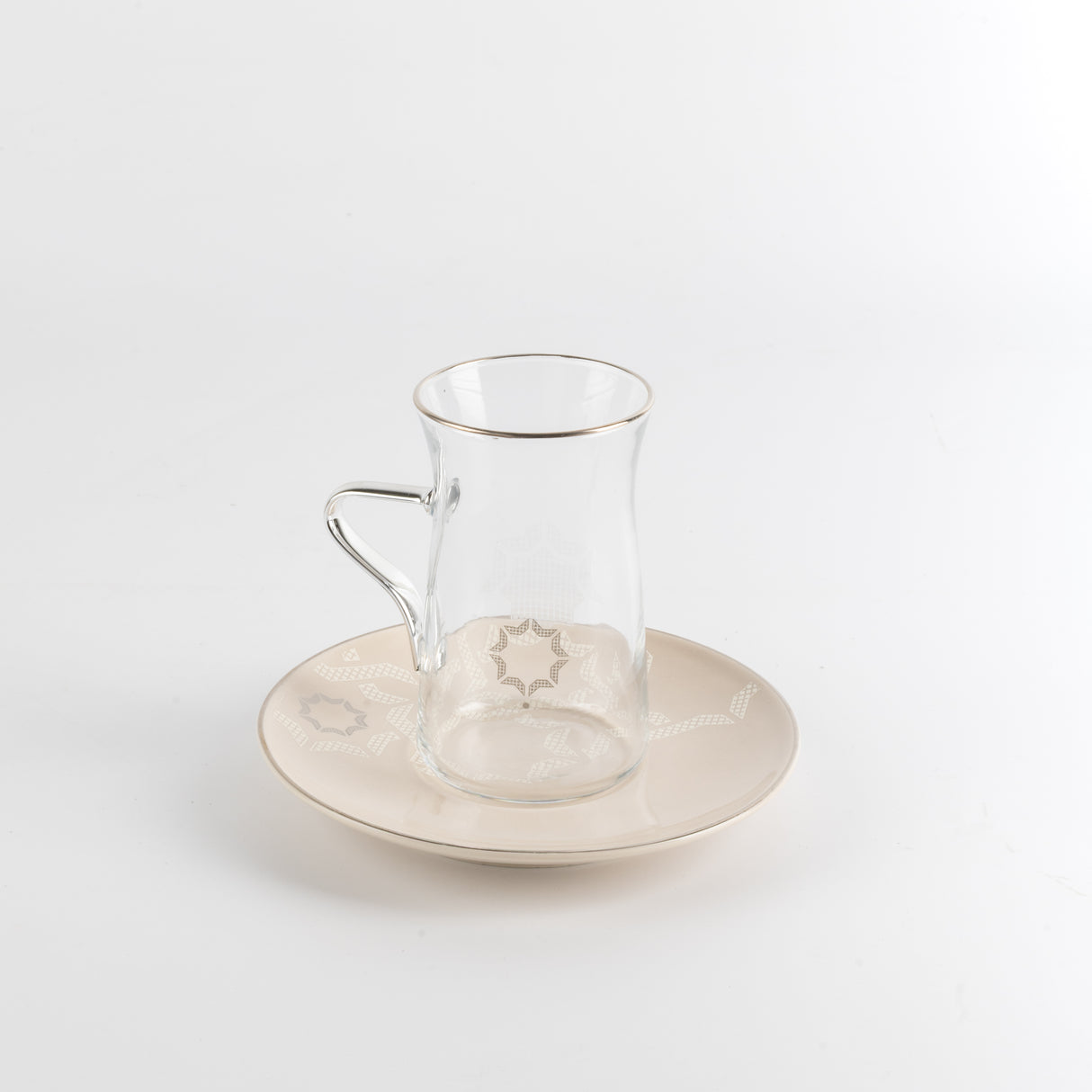Octara - Tea Set (13-Pc) - Beige & Silver