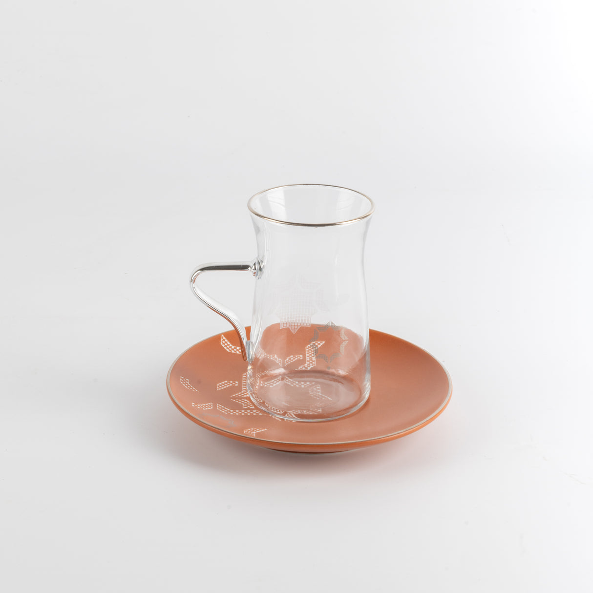 Octara - Tea Set (13-Pc) - Orange & Silver