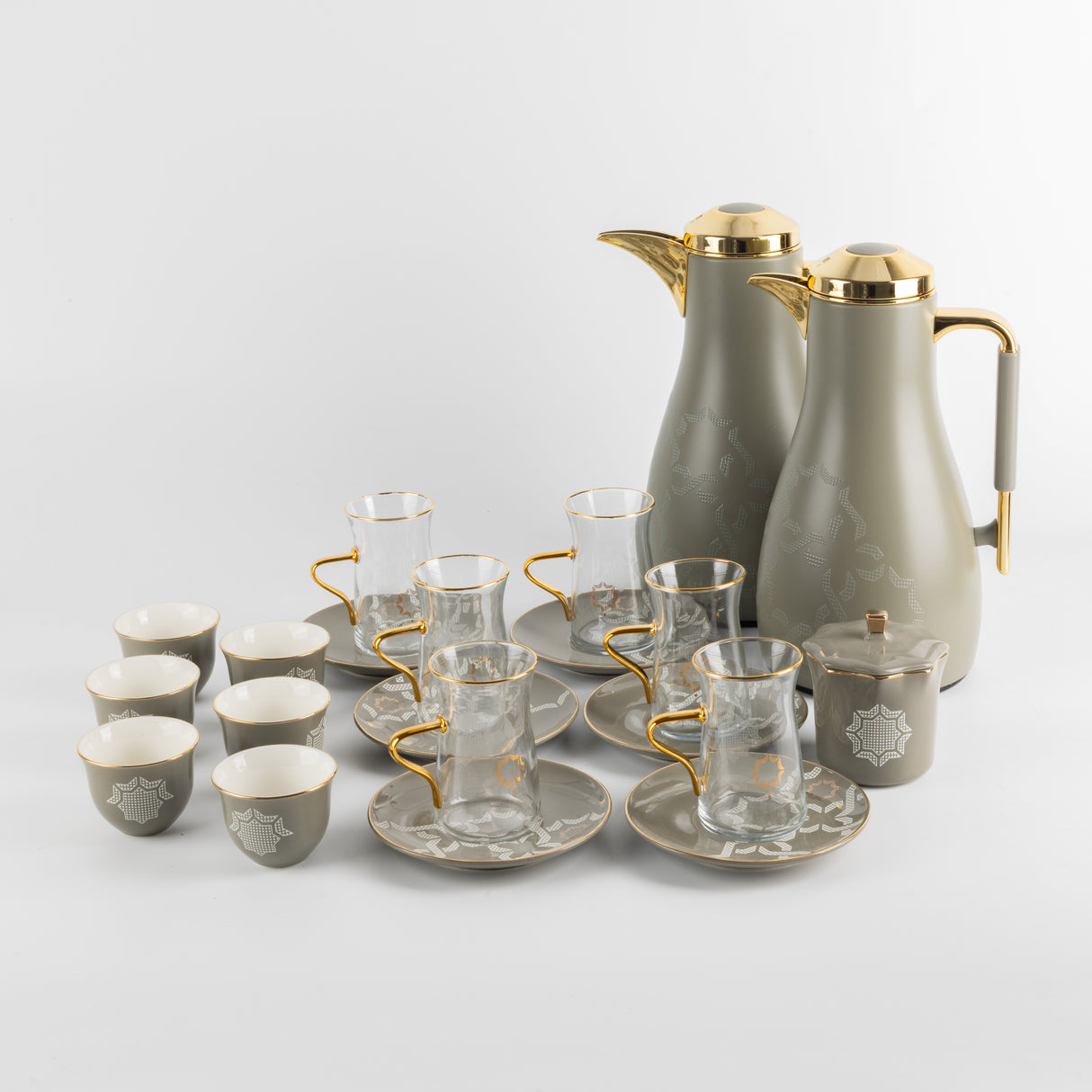 Octara - Ultimate Brew Deluxe Set (21-Pc) - Grey & Gold