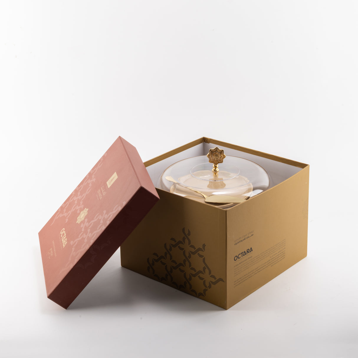 Octara - Cake Set (9-Pc) - Ivory & Gold