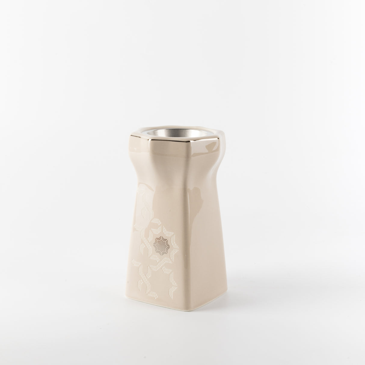 Octara - Incense Burner - Beige & Silver