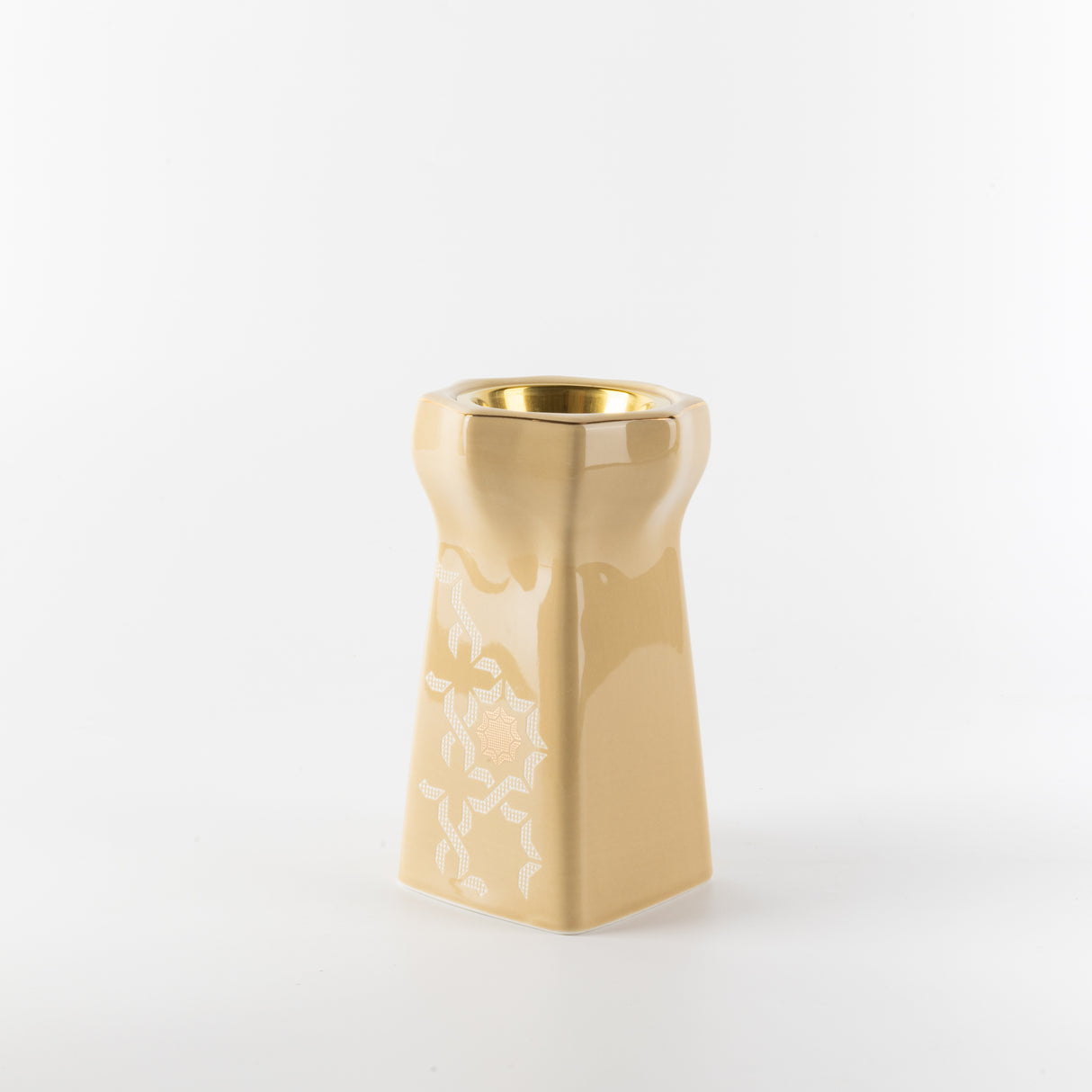 Octara - Incense Burner - Ivory & Gold