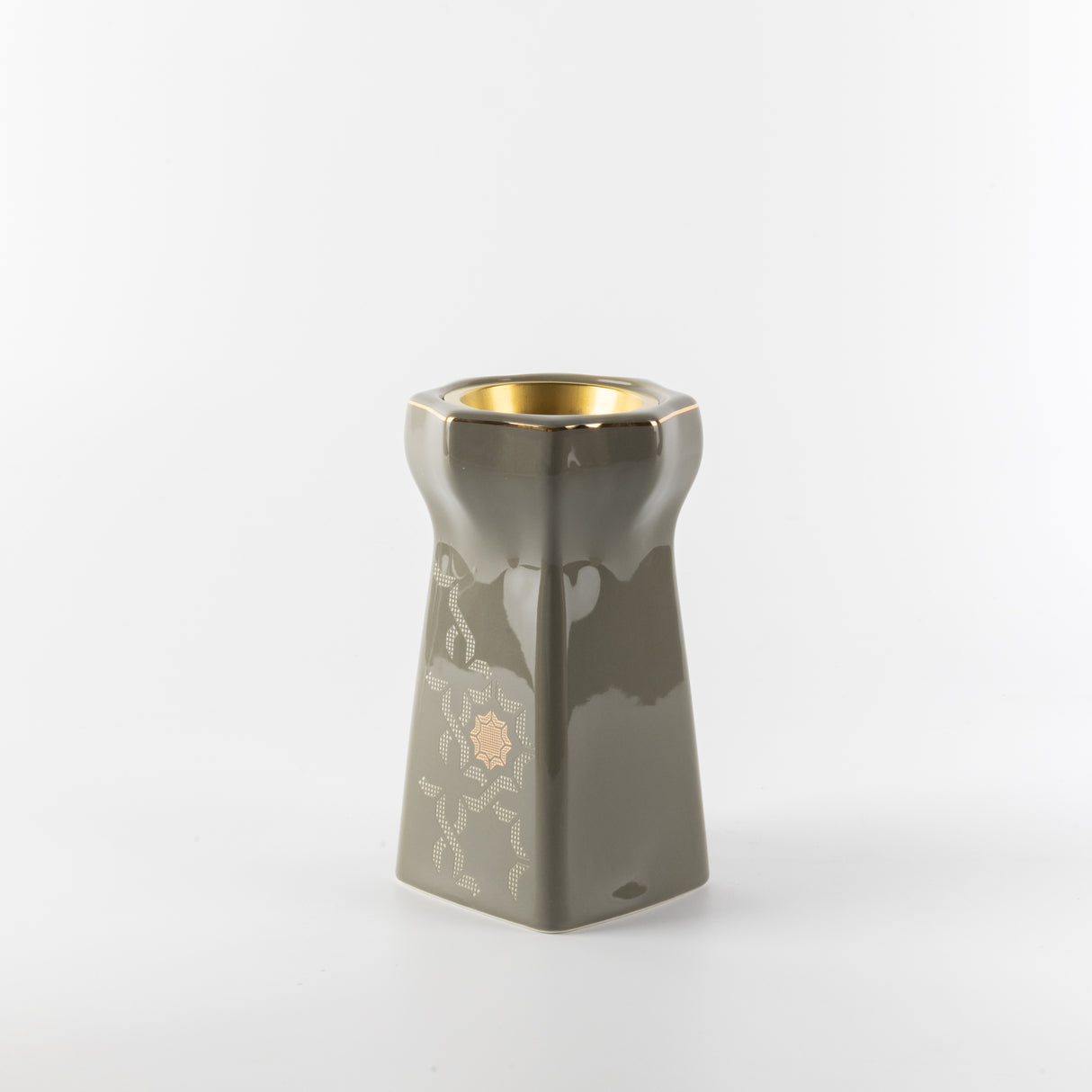 Octara - Incense Burner - Grey & Gold