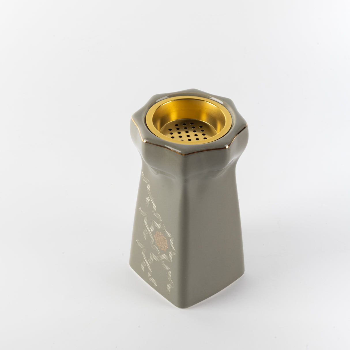 Octara - Incense Burner - Grey & Gold