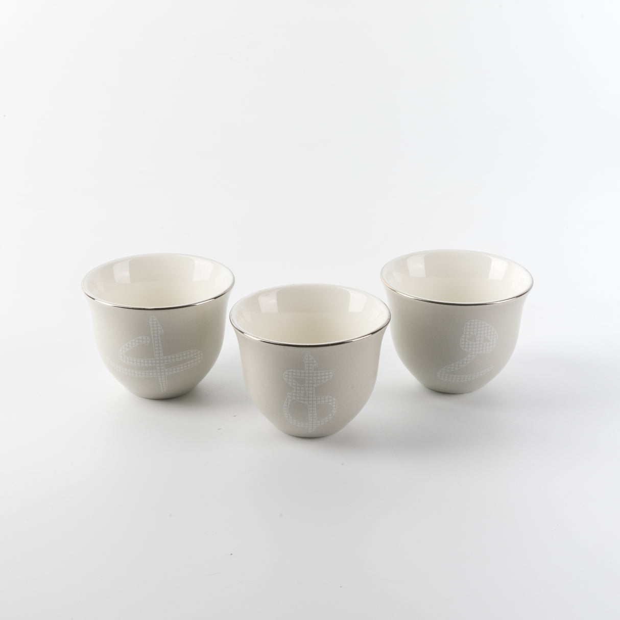 Sidrah - Arabic Coffee Cups Set (12-Pc) - Midnight Silver