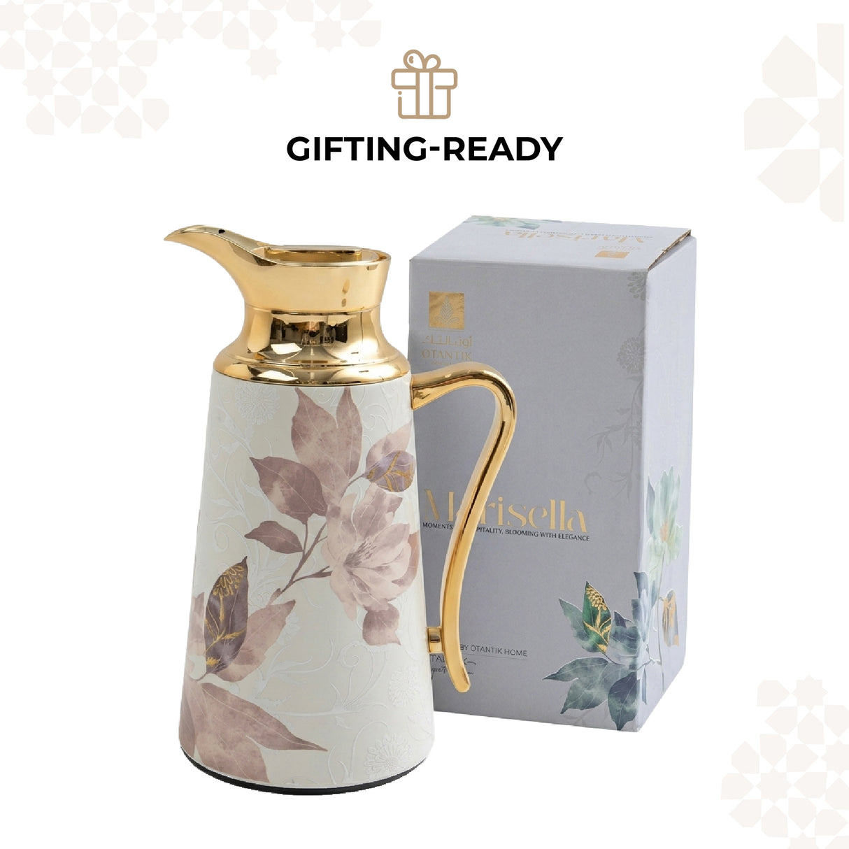 Marisella - Vacuum Flask / Thermos - Pink & Gold