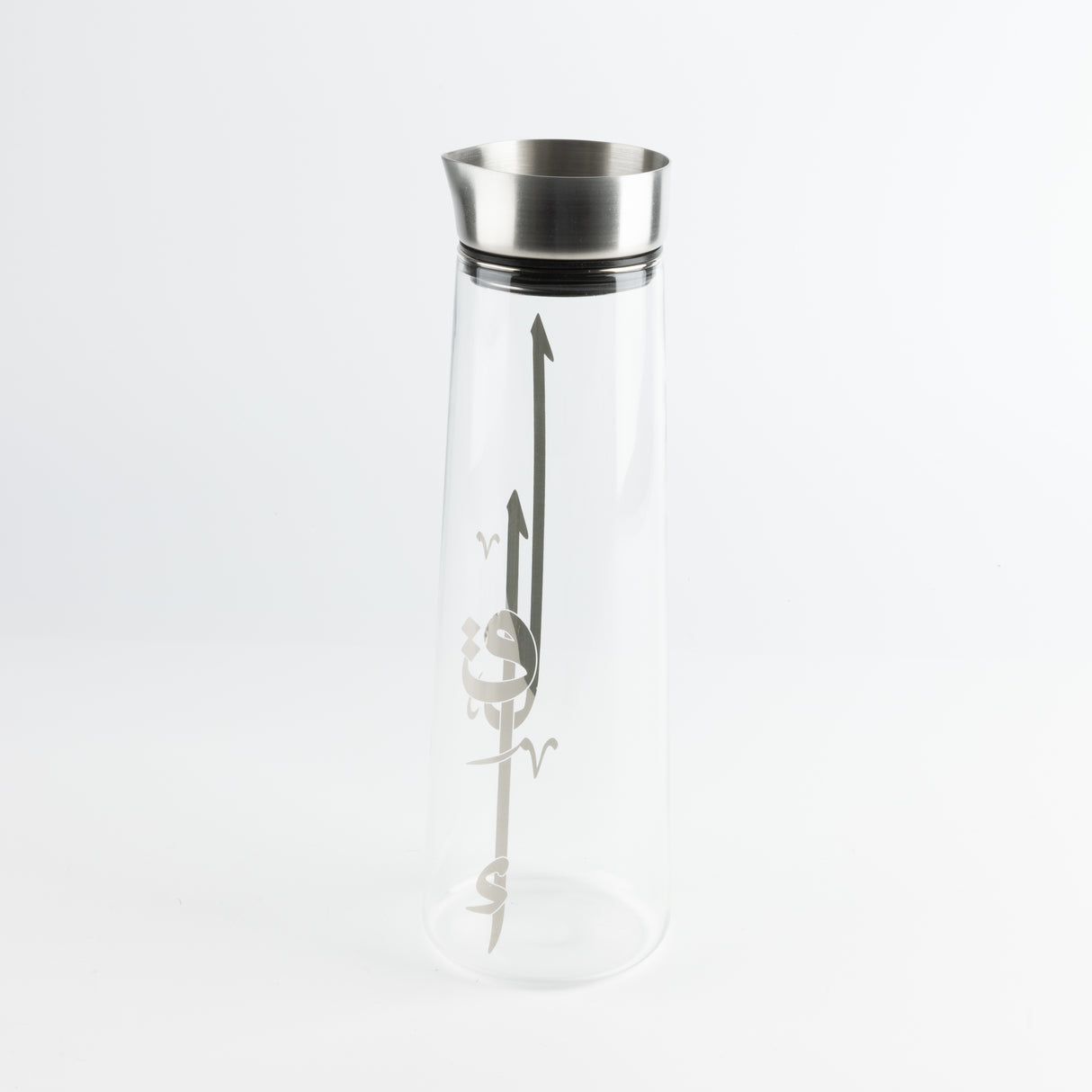 Liqa'a - Jug with 6 Tall cups - Silver