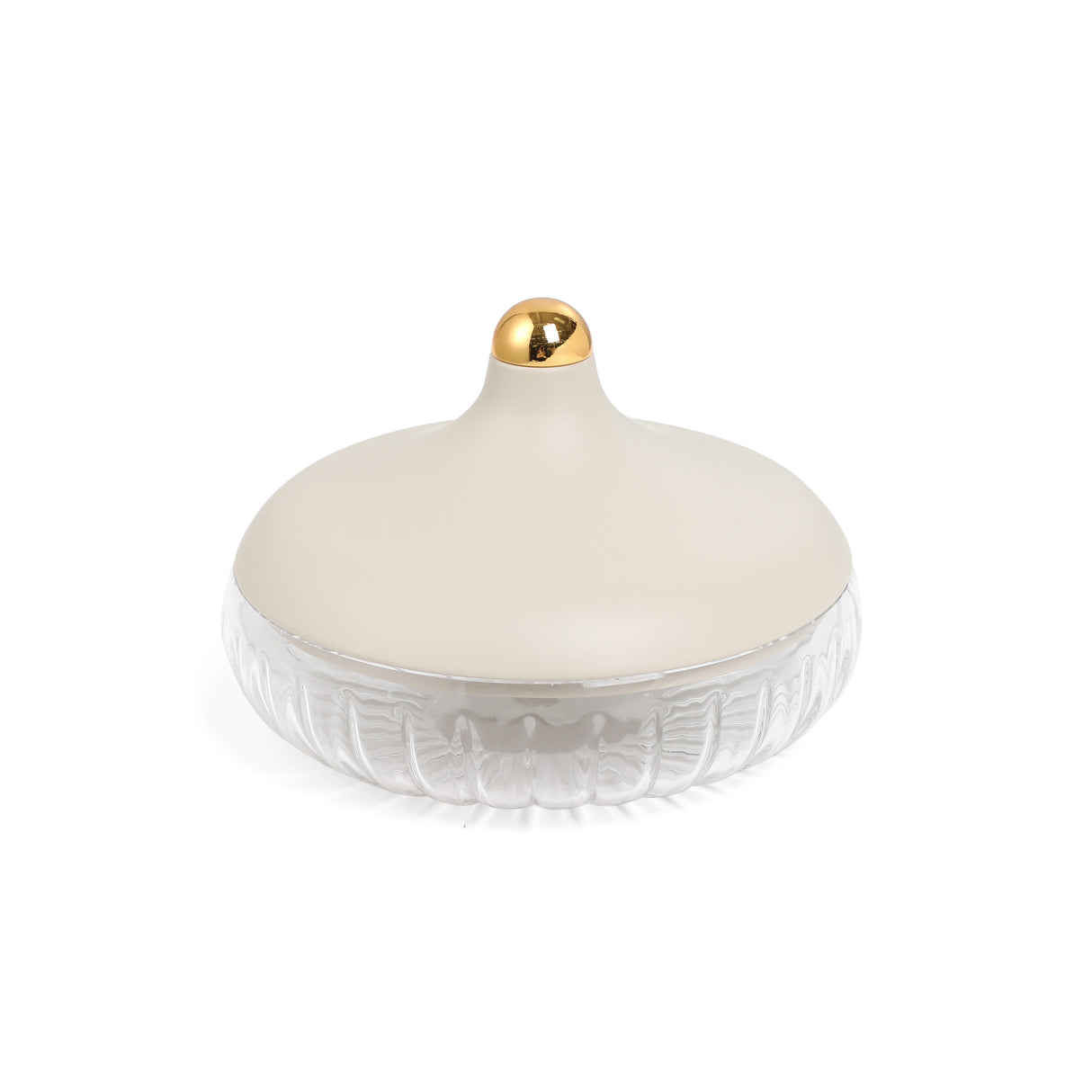 Jiwar - Medium  Engraved Date & Dessert Centerpiece - Beige & Gold