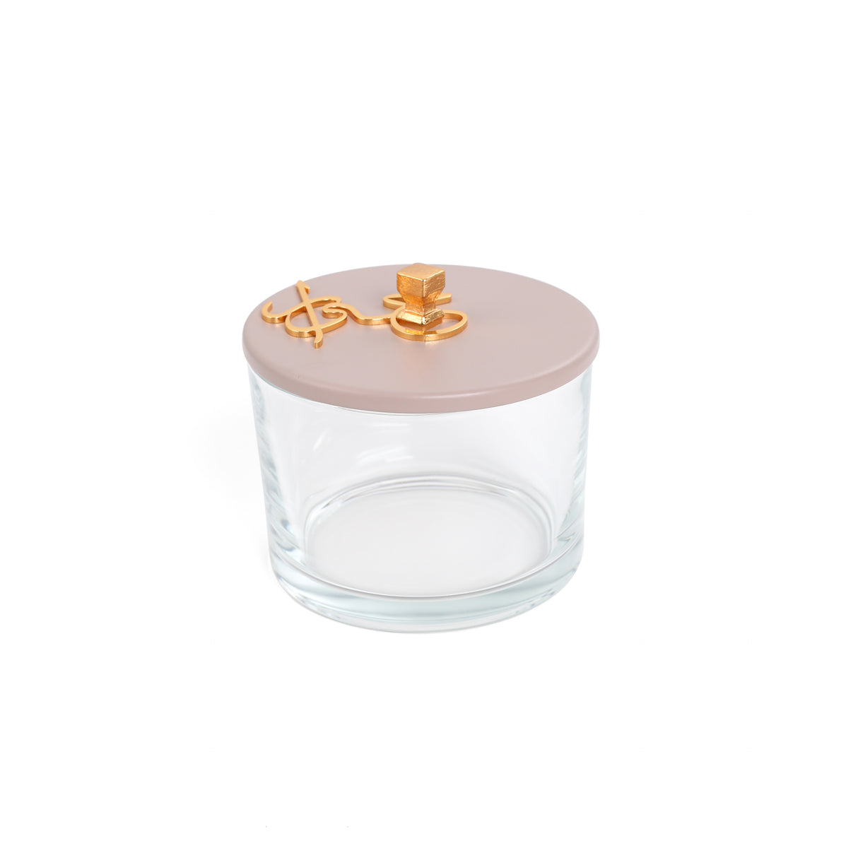 Jiwar - Dual Elegant Nut Serving Set with Engraved  Base - Lavender & Gold