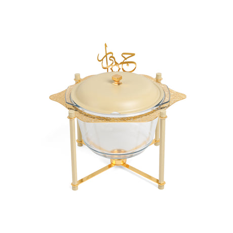 Jiwar - Deluxe Gold Engraved Soup Buffet - Ivory & Gold