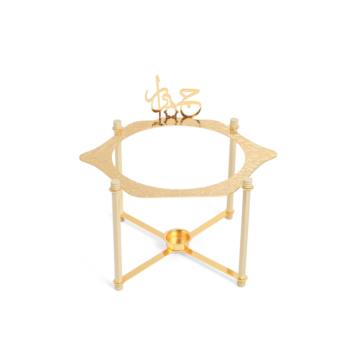 Jiwar - Deluxe Gold Engraved Soup Buffet - Ivory & Gold