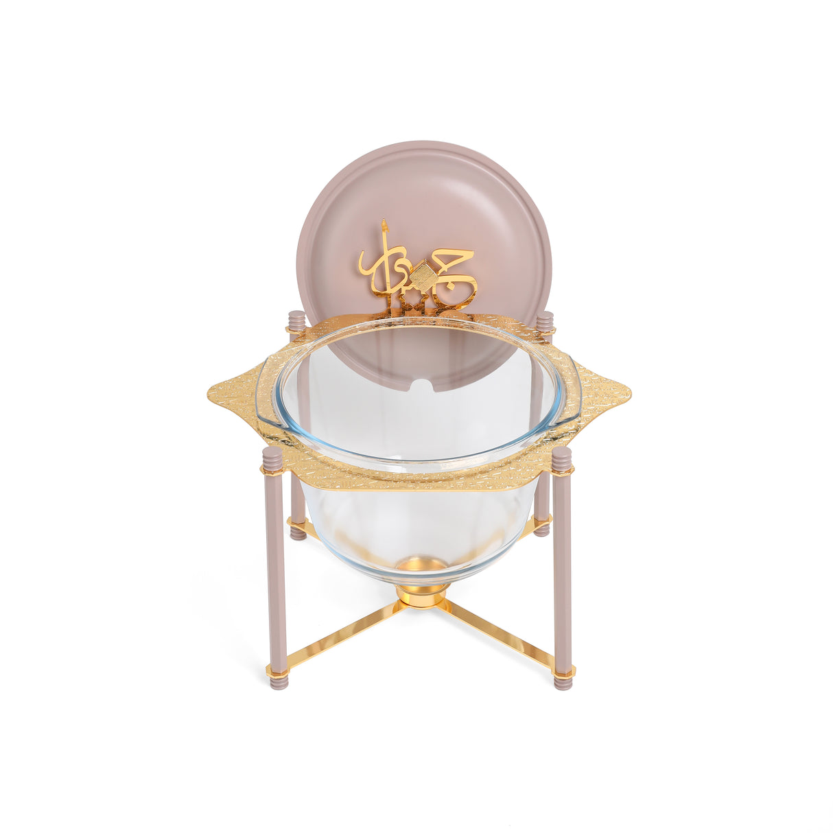 Jiwar - Deluxe Gold Engraved Soup Buffet - Lavender & Gold
