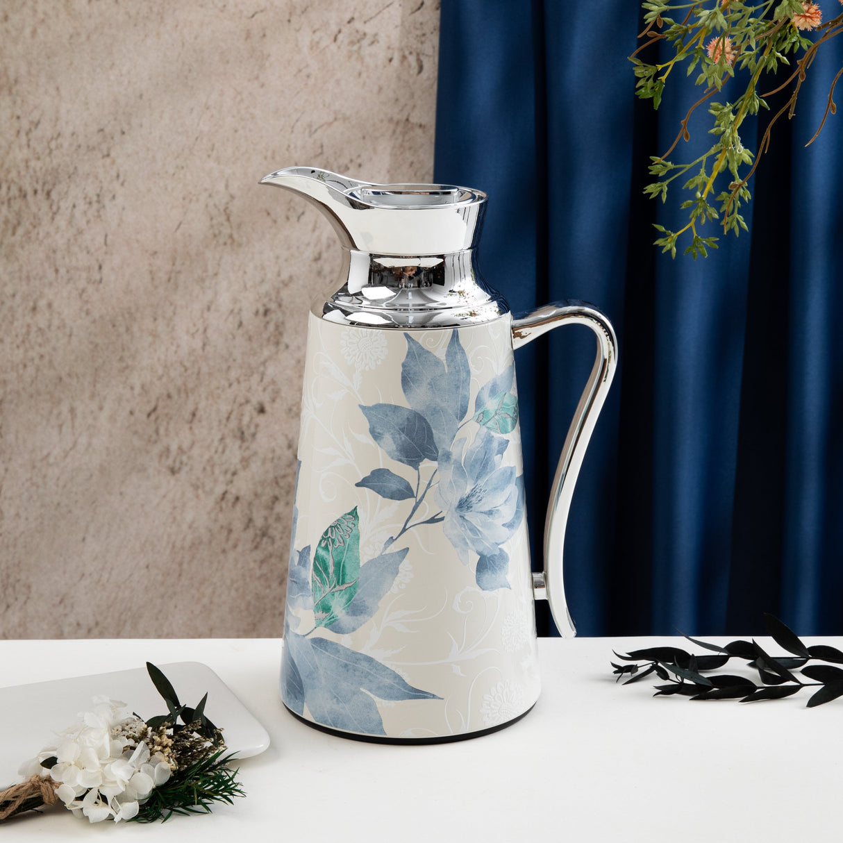 Marisella - Vacuum Flask / Thermos - Blue & Silver