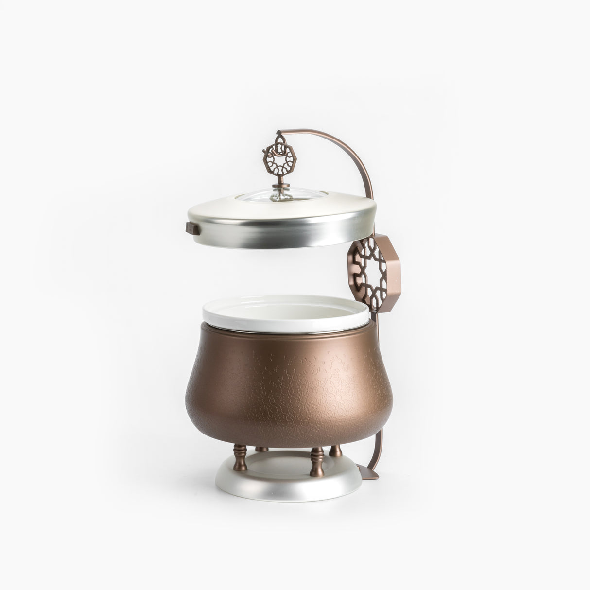 Nourhan - 2.5 Liters Chafer - Bronze & Silver