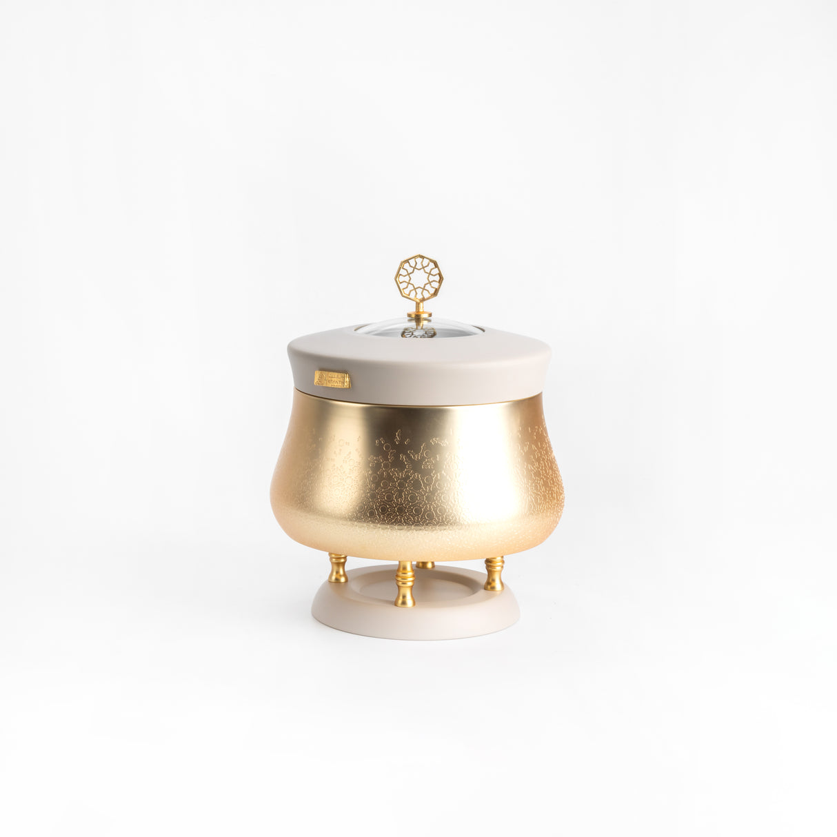 Nourhan - 2.5 Liters Chafer - Gold & Beige