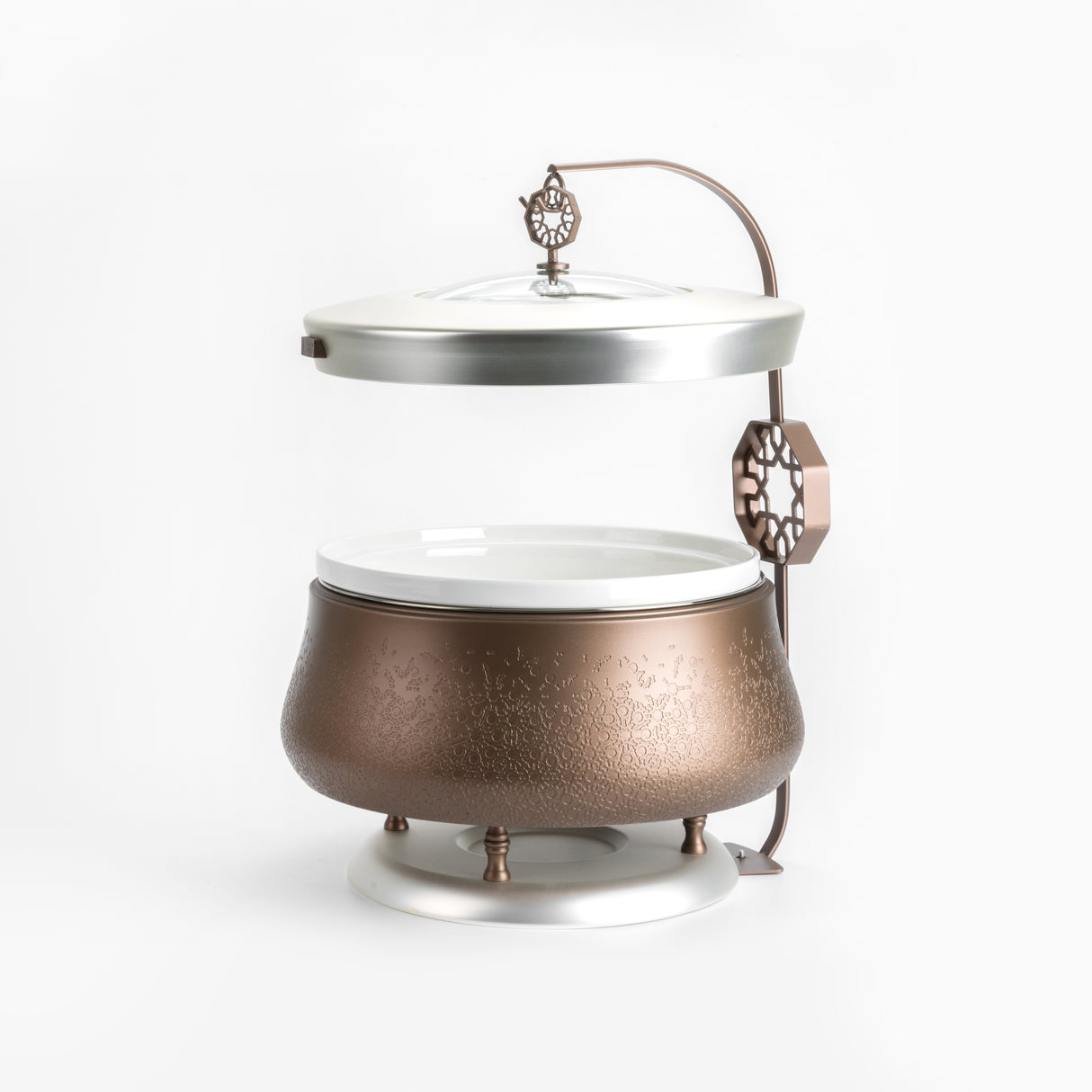 Nourhan - 6 Liters Chafer - Bronze & Silver