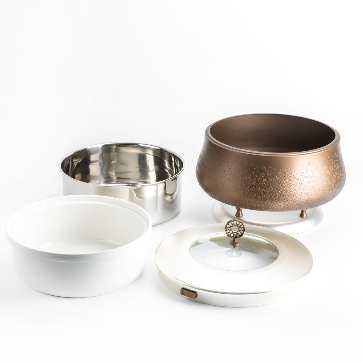 Nourhan - 6 Liters Chafer - Bronze & Silver